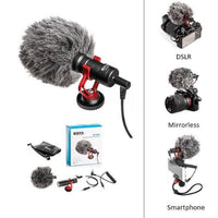 Microfone Direcional para Celular e Câmeras Boya MM1