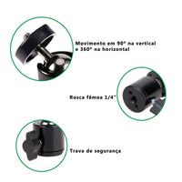 Cabeça Compacta p/ Câmeras e Iluminadores Greika YA-413